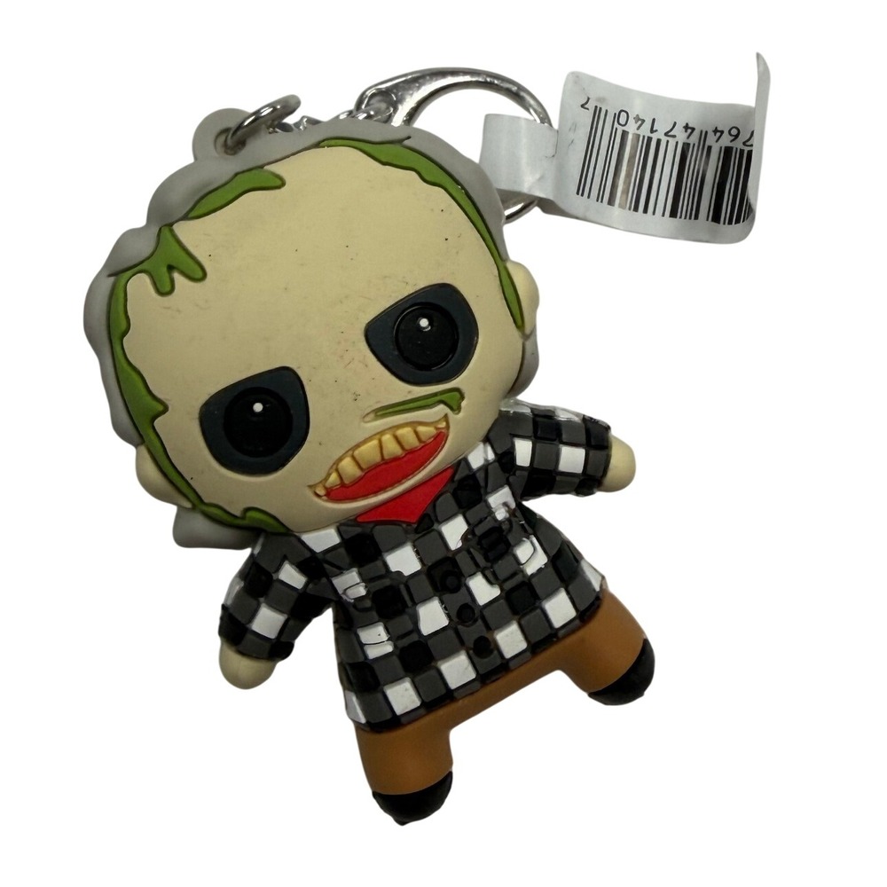 Monogram Beetlejuice Adam Maitland 3D Foam Bag Clip Keychain Figure